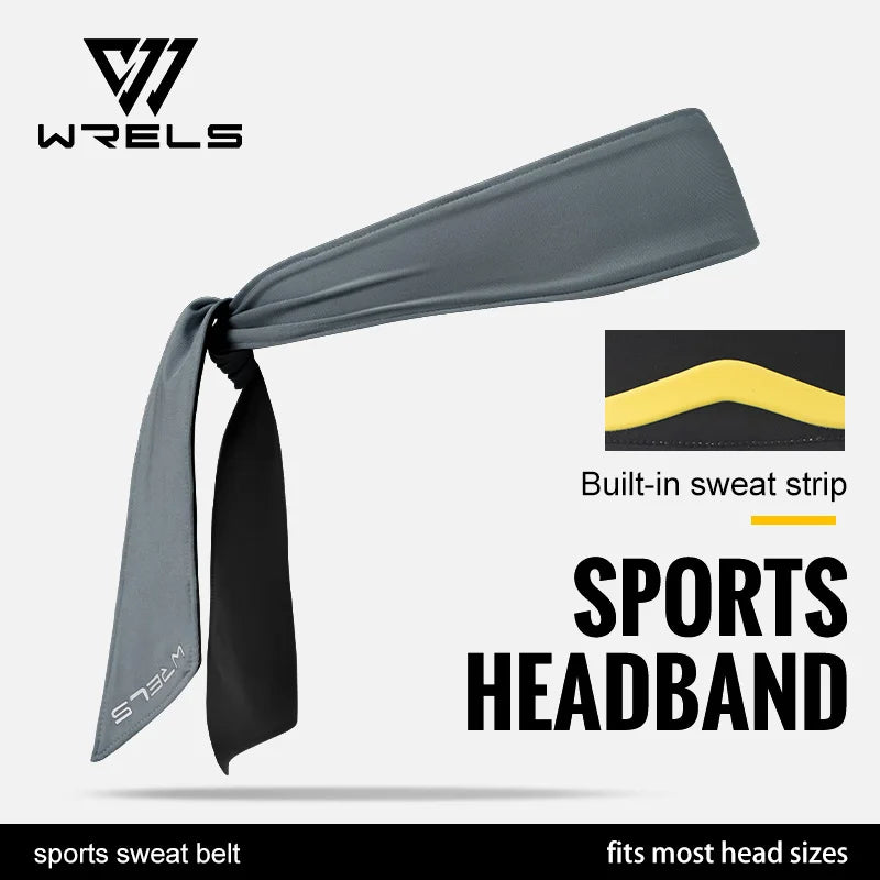 WRELS Sport bandeau en plein air Tennis course cyclisme sueur absorbant bandeau respirant Fitness bandeau hommes femme bandeau