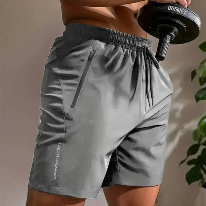 UETEEY Shorts d'été hommes Sport de gymnastique course Squat Fitness entraînement homme pantalons courts respirant séchage rapide cordon hommes Shorts