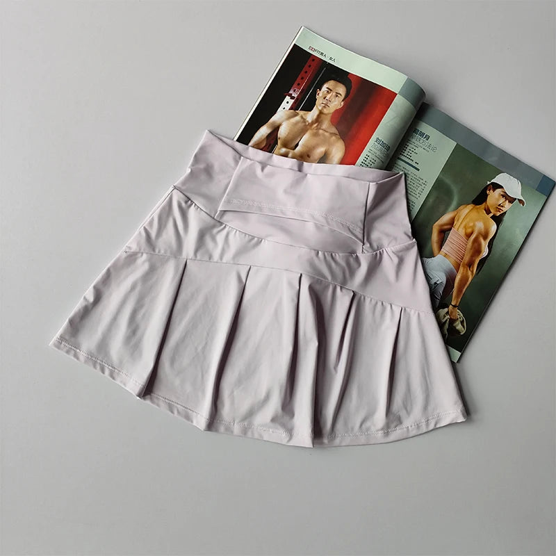 Jupe courte de Sport taille haute pour femmes, séchage rapide, Fitness, Yoga, course à pied, Tennis, vêtements de Golf, jupes de Sport d'été