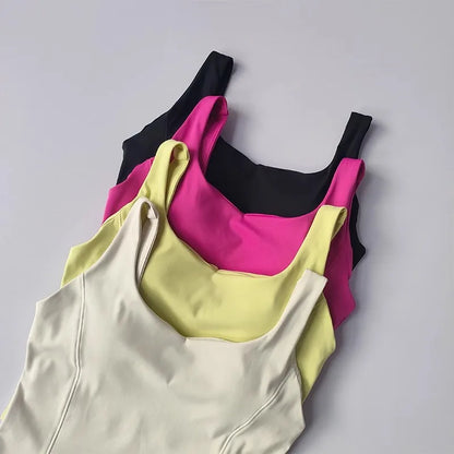 Femmes Sexy Sport soutien-gorge culture hauts bustier tubulaire soutien-gorge femme Streetwear sans manches Camis sans couture Sport Lingerie t-shirt haut court gilet de Sport