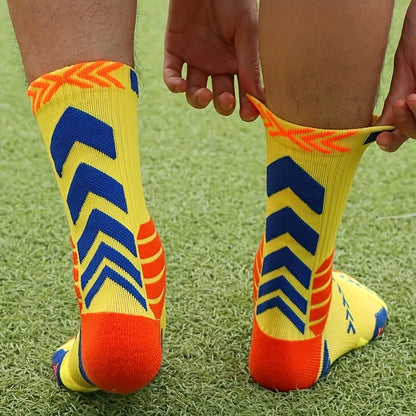 3 paires de chaussettes de Sport, de course, d'athlétisme, en maille respirante, à Compression épaisse, pour basket-ball, absorbe la sueur, pour cyclisme professionnel