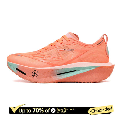 Chaussures de course Marathon pour hommes, semelle carbone, sport spécialisé, respirantes, légères, confortables pour femmes, baskets athlétiques Chunta