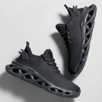 Hommes chaussures de Sport décontractées respirant léger baskets en plein air maille noir chaussures de course athlétique Jogging Tenis chaussures de marche