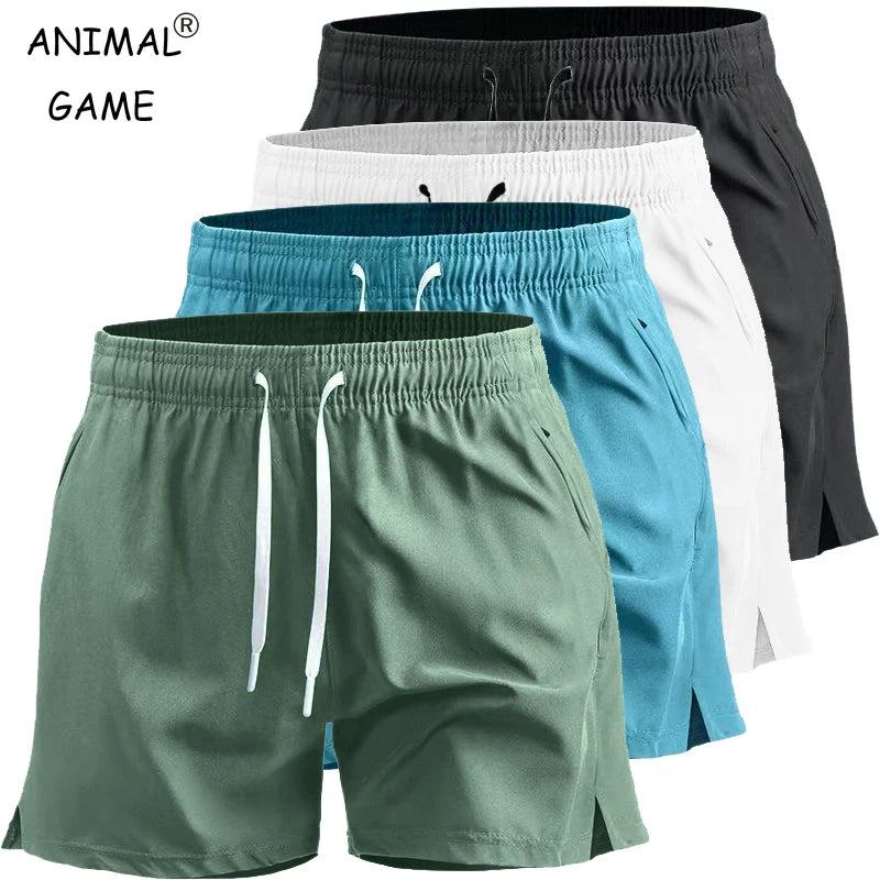 Short d'entraînement de Sport d'été pour hommes, short d'athlétisme à séchage rapide, short de course léger avec poches, pantalon de plage de gymnastique