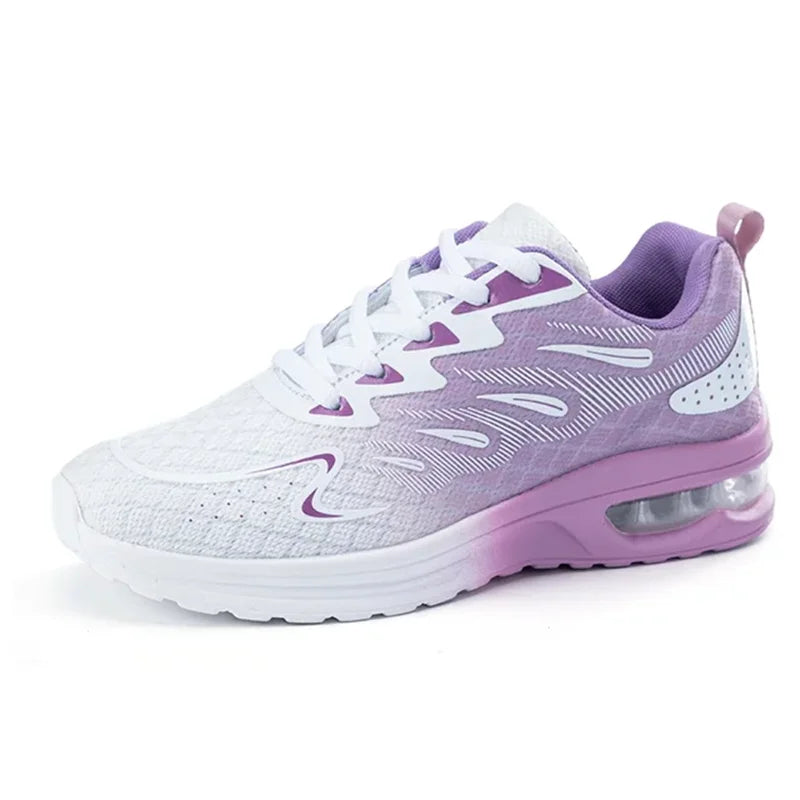 Encounaker-Chaussures de marche en maille à coussin d'air pour femmes, chaussures de sport respirantes, chaussures de tennis, mode
