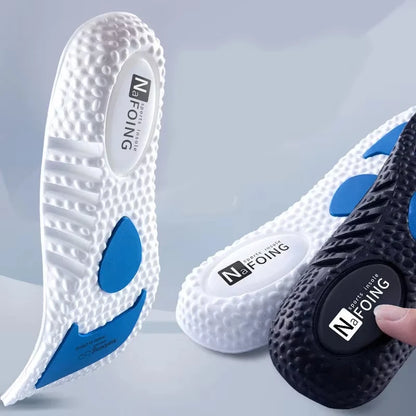Semelles de sport pour chaussures, absorption des chocs, déodorantes, respirantes, coussinets de course pour hommes et femmes, coussinets de massage pour les pieds