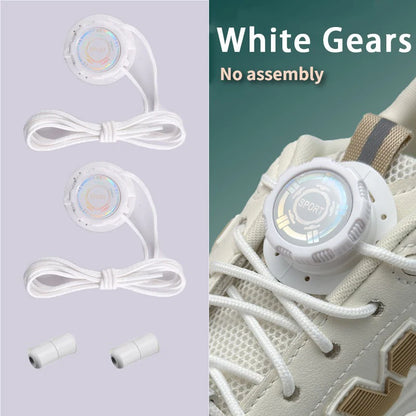 1 paire de lacets de chaussures de sport, boucle pivotante sans lacets pour hommes et femmes, chaussures décontractées, accessoires de lacets, lacets de chaussures de sport
