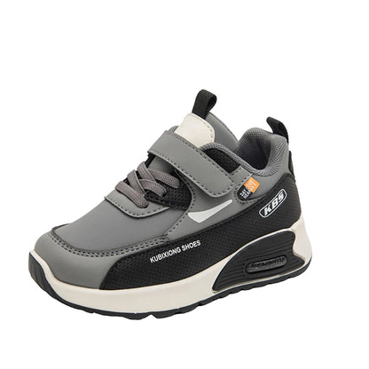 Chaussures de Sport en cuir PU pour enfants, baskets tendance à la mode pour enfants, chaussures de course d'extérieur à semelles souples pour garçons et filles, 2025