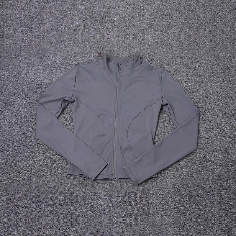 Veste de Sport pour femmes, chemise à manches longues, manteau d'entraînement, vêtements d'entraînement, de Yoga