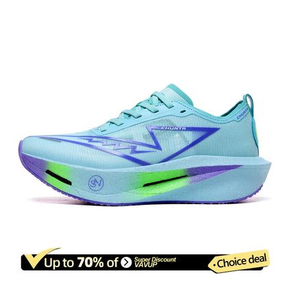 Chaussures de course Marathon pour hommes, semelle carbone, sport spécialisé, respirantes, légères, confortables pour femmes, baskets athlétiques Chunta
