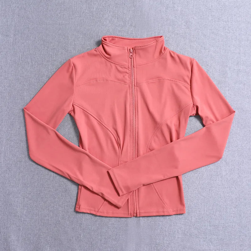 Veste de Sport pour femmes, chemise à manches longues, manteau d'entraînement, vêtements d'entraînement, de Yoga