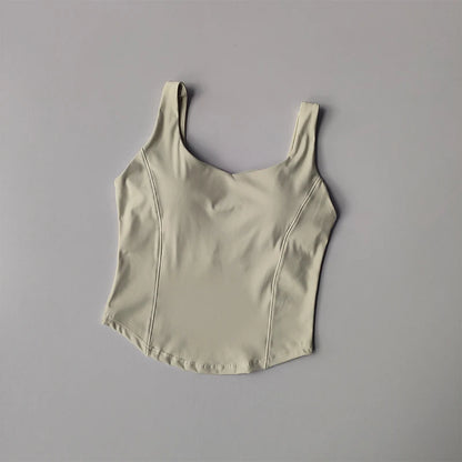 Femmes Sexy Sport soutien-gorge culture hauts bustier tubulaire soutien-gorge femme Streetwear sans manches Camis sans couture Sport Lingerie t-shirt haut court gilet de Sport