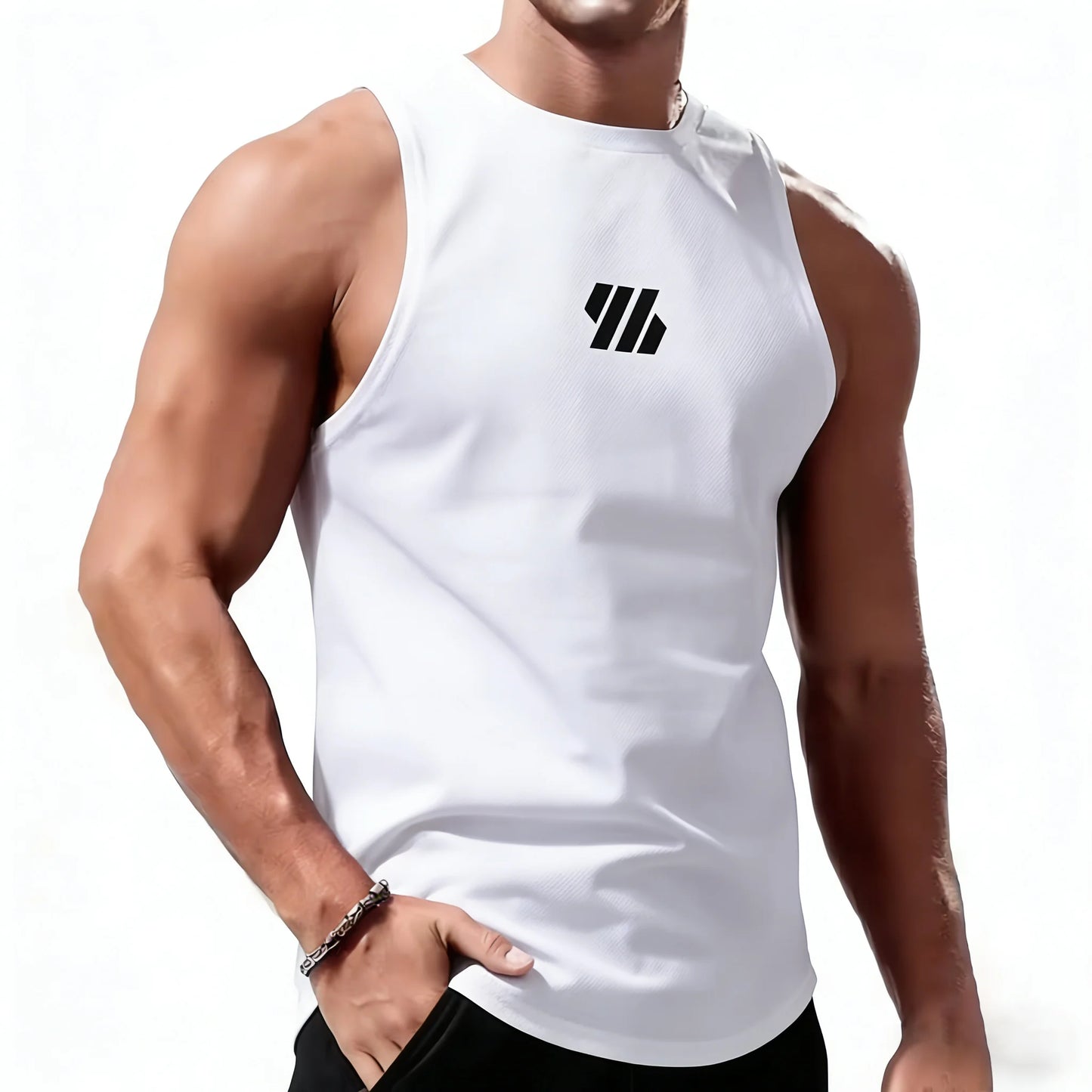Débardeur de sport pour homme, été, séchage rapide, entraînement, débardeur de sport, débardeur de fitness, haut sans manches, t-shirt, débardeur de course à pied pour homme