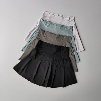 Jupe courte de Sport taille haute pour femmes, séchage rapide, Fitness, Yoga, course à pied, Tennis, vêtements de Golf, jupes de Sport d'été