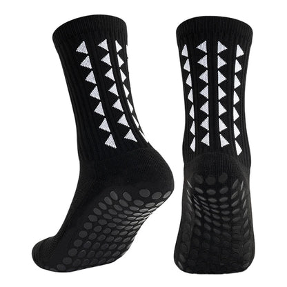 6 paires de chaussettes de sport antidérapantes pour hommes et femmes, chaussettes de football, chaussettes de rugby, chaussettes de cyclisme, chaussettes de course à pied, chaussettes d'exercice, chaussettes athlétiques
