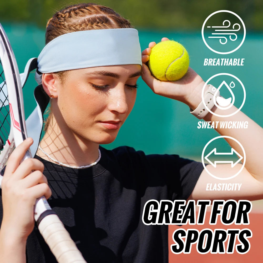 WRELS Sport bandeau en plein air Tennis course cyclisme sueur absorbant bandeau respirant Fitness bandeau hommes femme bandeau