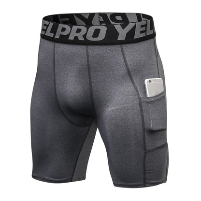 Short de Sport hommes Compression short de course avec poche séchage rapide entraînement short de Sport Fitness Sport Leggings pour hommes