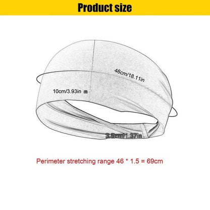 Bandeau de sport, bandeau de fitness, bandeau de cheveux, bandeau de tennis, yoga, absorbant la transpiration, bandeau de basket-ball, bandeau de course à pied, bandeau pour femmes et hommes