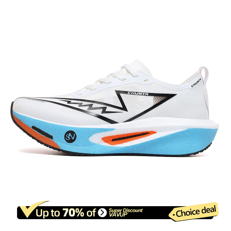 Chaussures de course Marathon pour hommes, semelle carbone, sport spécialisé, respirantes, légères, confortables pour femmes, baskets athlétiques Chunta