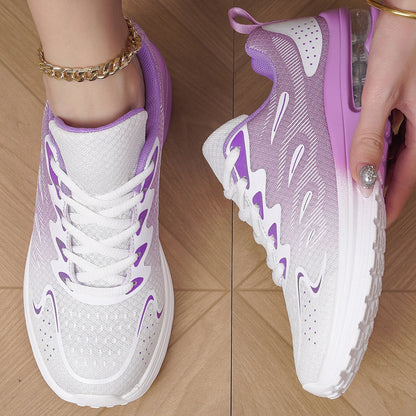 Encounaker-Chaussures de marche en maille à coussin d'air pour femmes, chaussures de sport respirantes, chaussures de tennis, mode