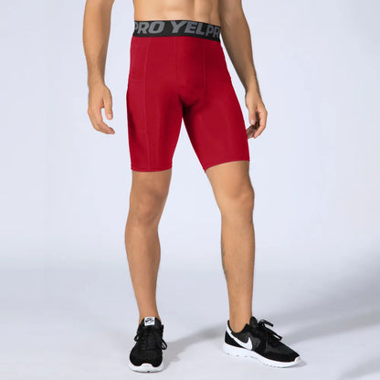 Short de Sport hommes Compression short de course avec poche séchage rapide entraînement short de Sport Fitness Sport Leggings pour hommes