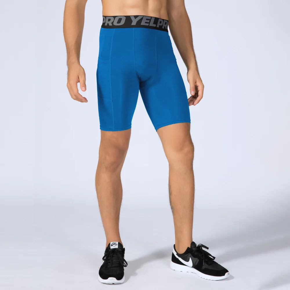 Short de Sport hommes Compression short de course avec poche séchage rapide entraînement short de Sport Fitness Sport Leggings pour hommes
