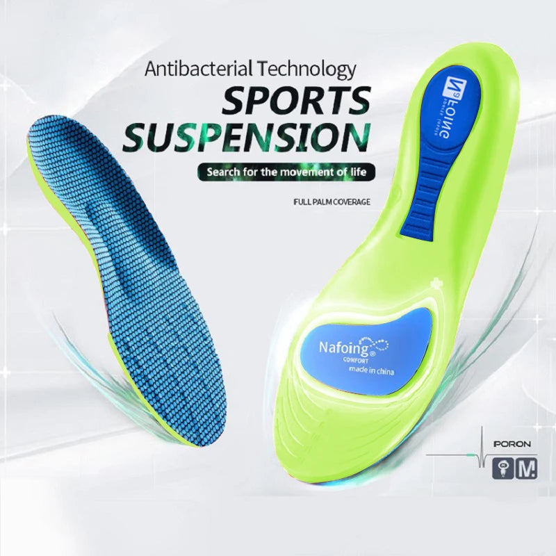 Semelles orthopédiques pour pieds, semelle intérieure de Sport absorbant les chocs pour chaussures, Support de voûte plantaire, modèles de fasciite plantaire, coussinets pour hommes et femmes