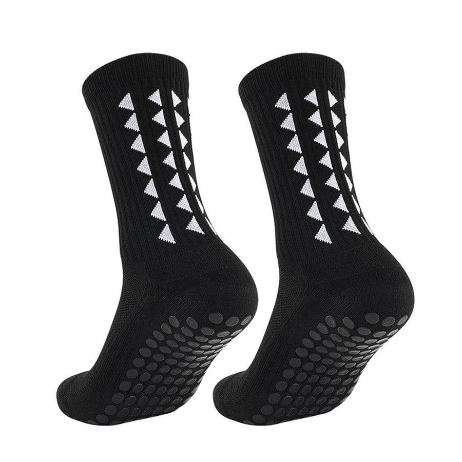 6 paires de chaussettes de sport antidérapantes pour hommes et femmes, chaussettes de football, chaussettes de rugby, chaussettes de cyclisme, chaussettes de course à pied, chaussettes d'exercice, chaussettes athlétiques