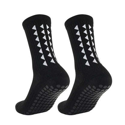 6 paires de chaussettes de sport antidérapantes pour hommes et femmes, chaussettes de football, chaussettes de rugby, chaussettes de cyclisme, chaussettes de course à pied, chaussettes d'exercice, chaussettes athlétiques