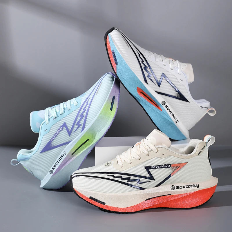 Nouvelles chaussures de sport décontractées polyvalentes quatre saisons, antidérapantes, avec technologie d'absorption des chocs, plaque en carbone, chaussures de course, chaussures de fitness, unisexe