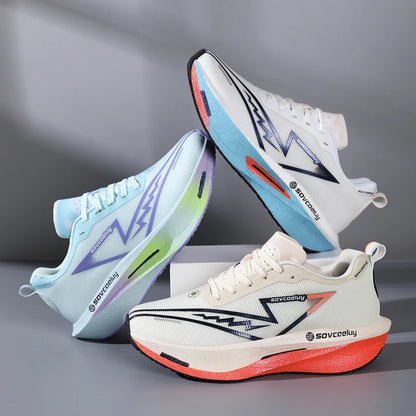Nouvelles chaussures de sport décontractées polyvalentes quatre saisons, antidérapantes, avec technologie d'absorption des chocs, plaque en carbone, chaussures de course, chaussures de fitness, unisexe