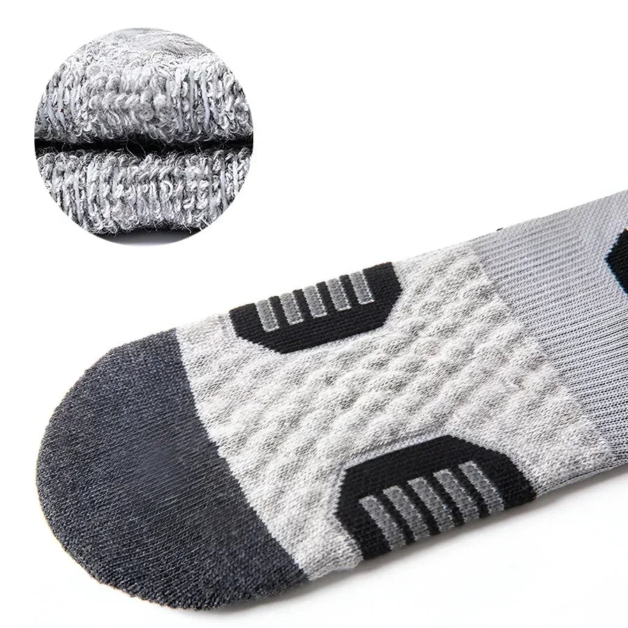 3 paires de chaussettes de Sport, de course, d'athlétisme, en maille respirante, à Compression épaisse, pour basket-ball, absorbe la sueur, pour cyclisme professionnel
