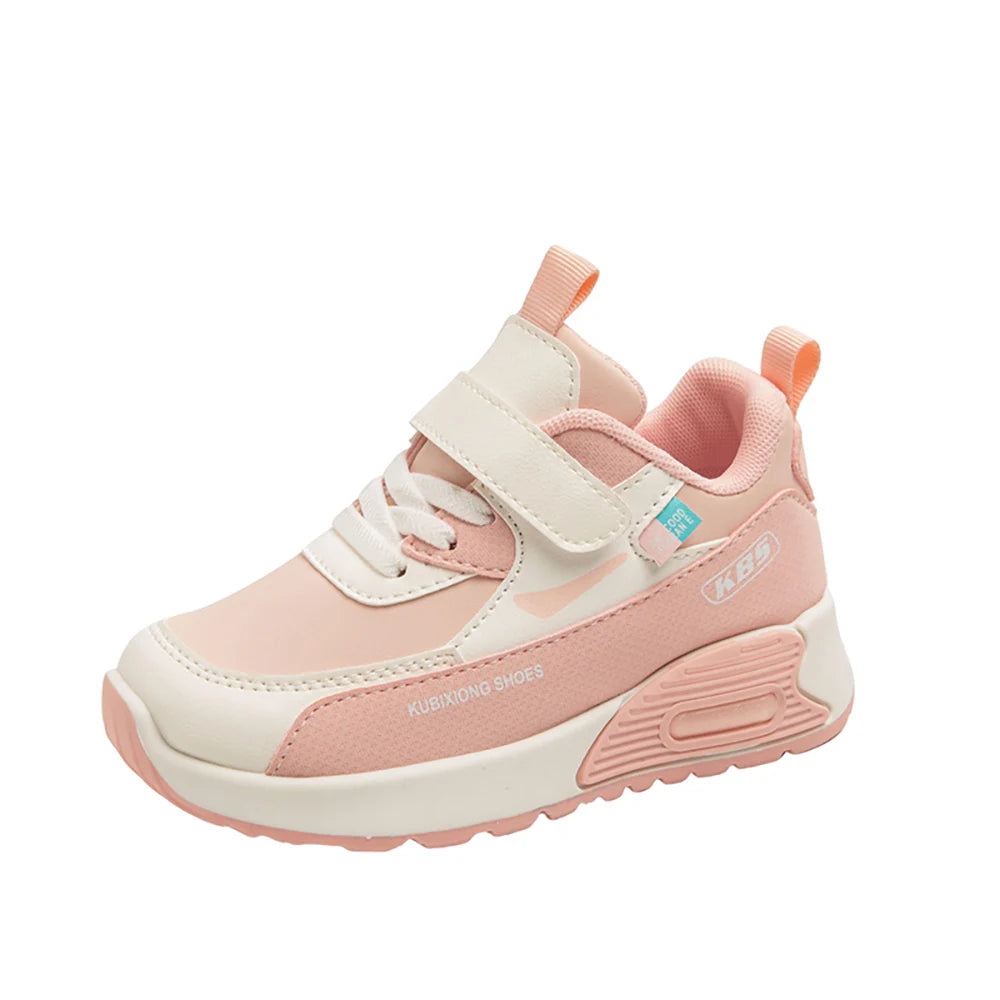 Chaussures de Sport en cuir PU pour enfants, baskets tendance à la mode pour enfants, chaussures de course d'extérieur à semelles souples pour garçons et filles, 2025