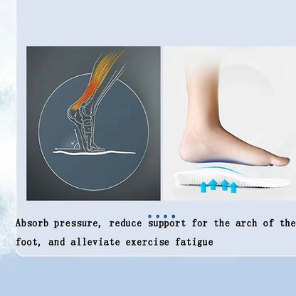 Semelles de sport pour chaussures, absorption des chocs, déodorantes, respirantes, coussinets de course pour hommes et femmes, coussinets de massage pour les pieds