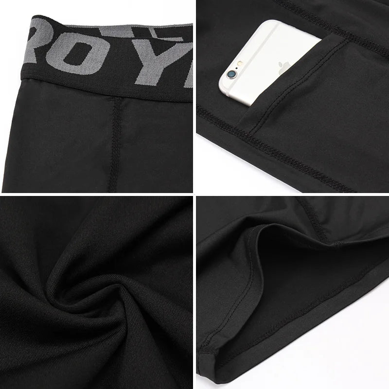 Short de Sport hommes Compression short de course avec poche séchage rapide entraînement short de Sport Fitness Sport Leggings pour hommes
