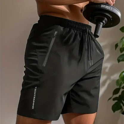 UETEEY Shorts d'été hommes Sport de gymnastique course Squat Fitness entraînement homme pantalons courts respirant séchage rapide cordon hommes Shorts