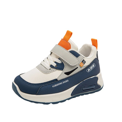 Chaussures de Sport en cuir PU pour enfants, baskets tendance à la mode pour enfants, chaussures de course d'extérieur à semelles souples pour garçons et filles, 2025