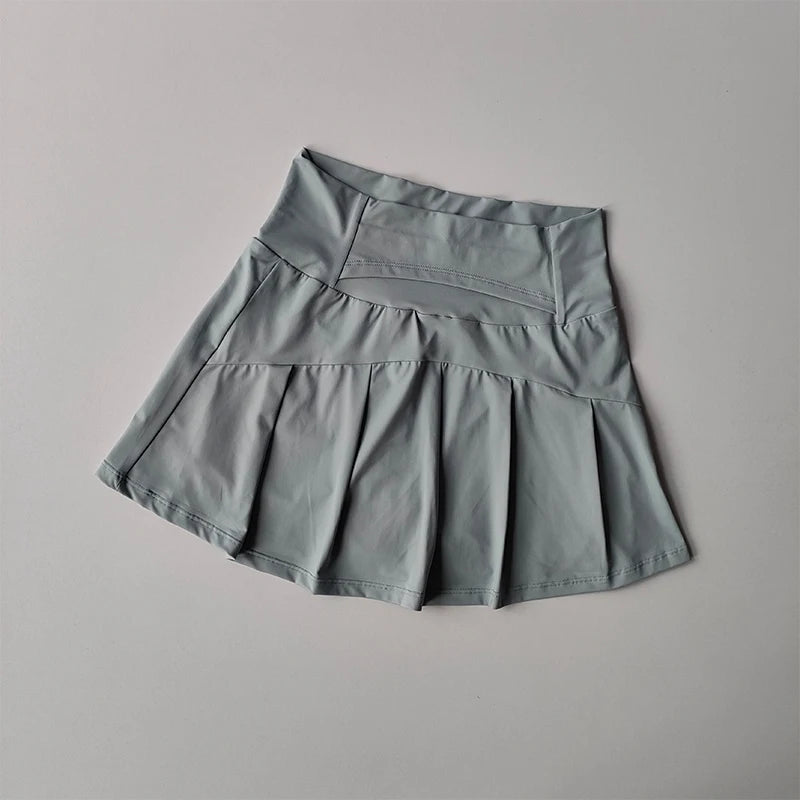 Jupe courte de Sport taille haute pour femmes, séchage rapide, Fitness, Yoga, course à pied, Tennis, vêtements de Golf, jupes de Sport d'été