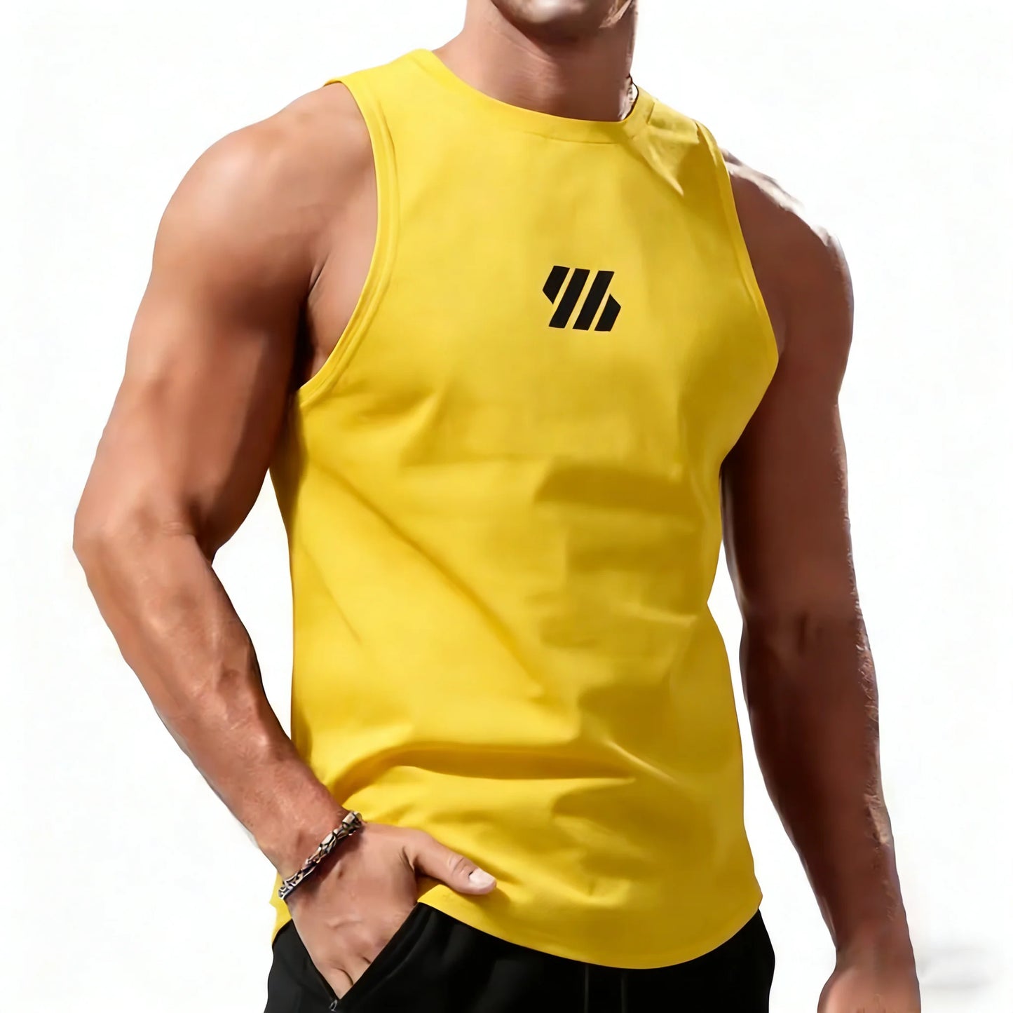 Débardeur de sport pour homme, été, séchage rapide, entraînement, débardeur de sport, débardeur de fitness, haut sans manches, t-shirt, débardeur de course à pied pour homme