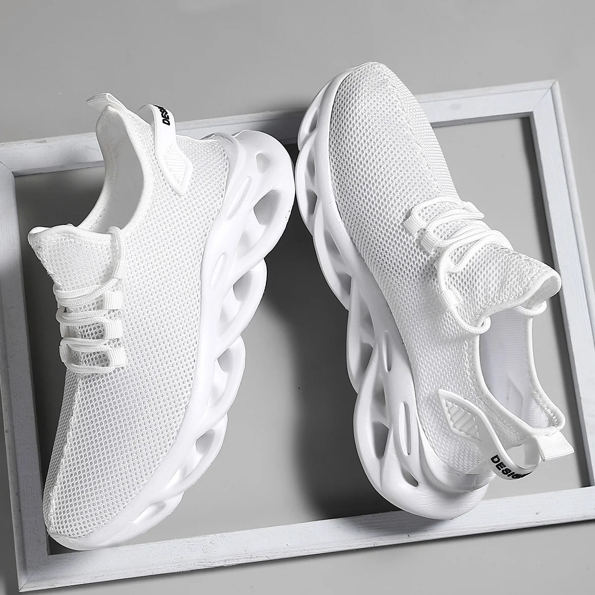 Hommes chaussures de Sport décontractées respirant léger baskets en plein air maille noir chaussures de course athlétique Jogging Tenis chaussures de marche