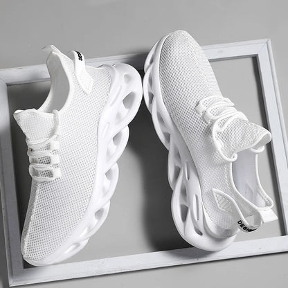 Hommes chaussures de Sport décontractées respirant léger baskets en plein air maille noir chaussures de course athlétique Jogging Tenis chaussures de marche