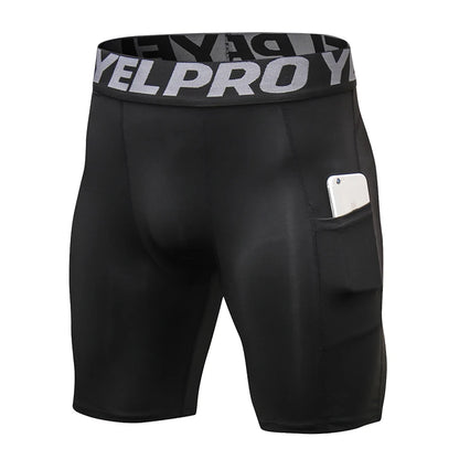 Short de Sport hommes Compression short de course avec poche séchage rapide entraînement short de Sport Fitness Sport Leggings pour hommes