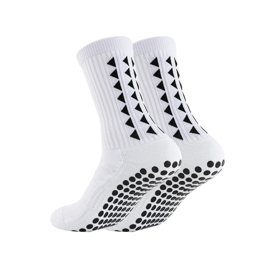 6 paires de chaussettes de sport antidérapantes pour hommes et femmes, chaussettes de football, chaussettes de rugby, chaussettes de cyclisme, chaussettes de course à pied, chaussettes d'exercice, chaussettes athlétiques