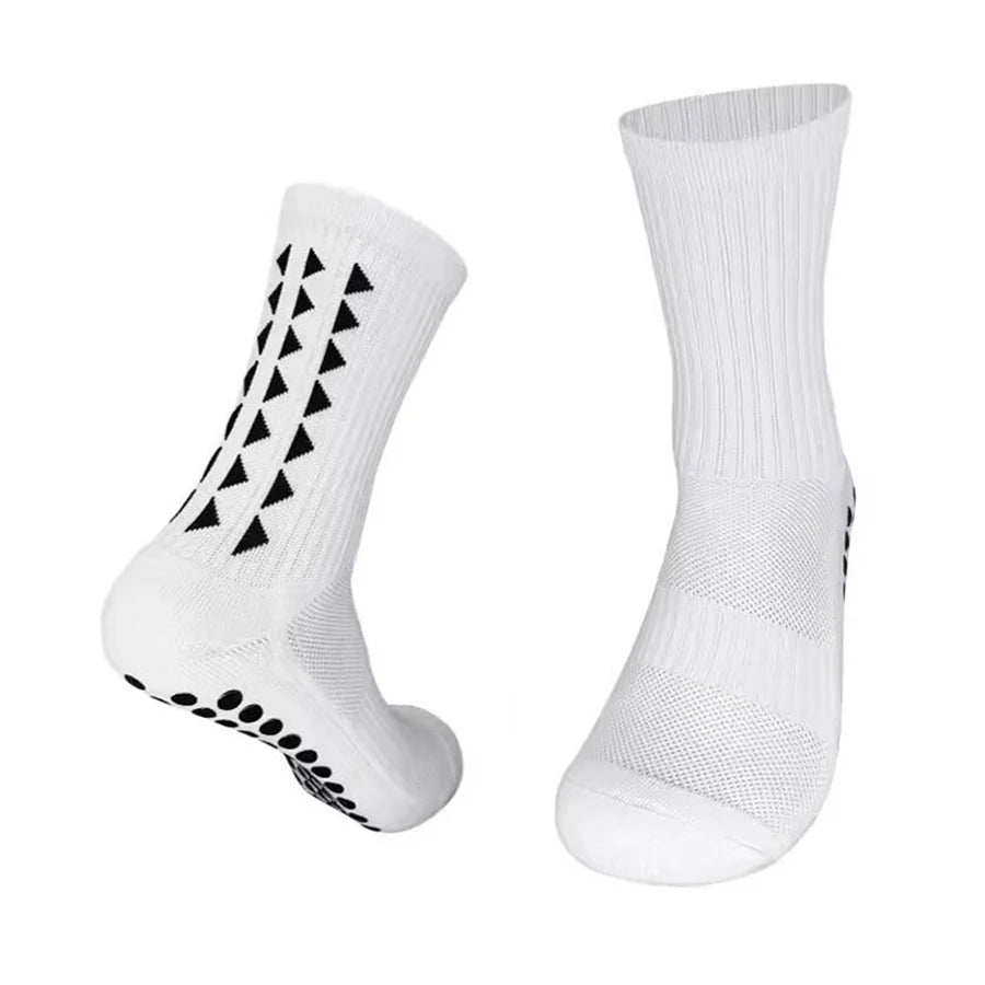 6 paires de chaussettes de sport antidérapantes pour hommes et femmes, chaussettes de football, chaussettes de rugby, chaussettes de cyclisme, chaussettes de course à pied, chaussettes d'exercice, chaussettes athlétiques