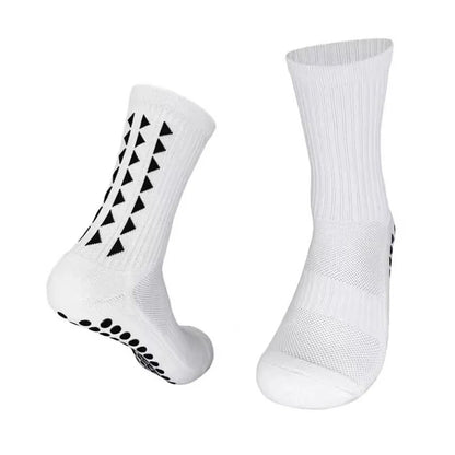 6 paires de chaussettes de sport antidérapantes pour hommes et femmes, chaussettes de football, chaussettes de rugby, chaussettes de cyclisme, chaussettes de course à pied, chaussettes d'exercice, chaussettes athlétiques
