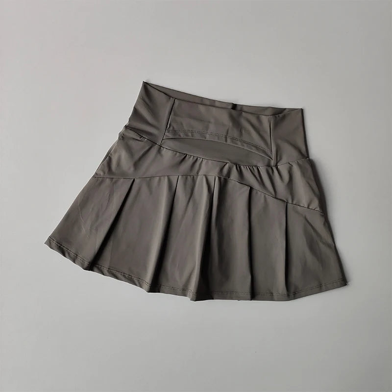 Jupe courte de Sport taille haute pour femmes, séchage rapide, Fitness, Yoga, course à pied, Tennis, vêtements de Golf, jupes de Sport d'été