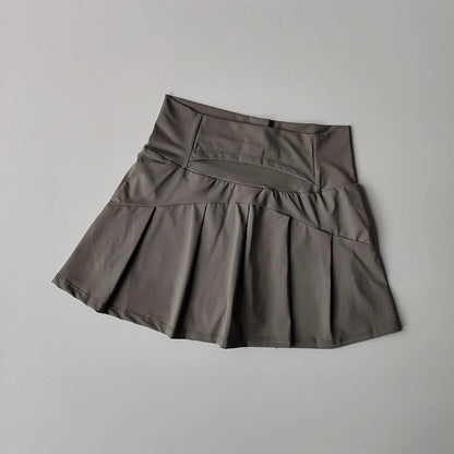 Jupe courte de Sport taille haute pour femmes, séchage rapide, Fitness, Yoga, course à pied, Tennis, vêtements de Golf, jupes de Sport d'été