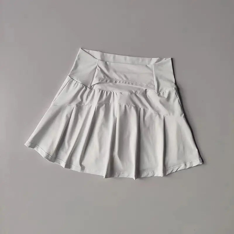 Jupe courte de Sport taille haute pour femmes, séchage rapide, Fitness, Yoga, course à pied, Tennis, vêtements de Golf, jupes de Sport d'été