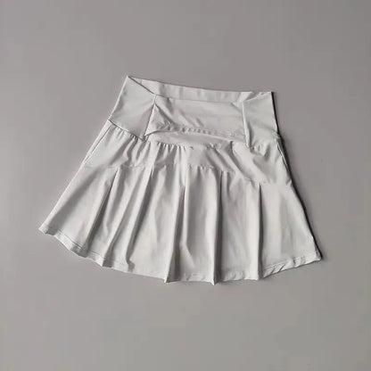 Jupe courte de Sport taille haute pour femmes, séchage rapide, Fitness, Yoga, course à pied, Tennis, vêtements de Golf, jupes de Sport d'été