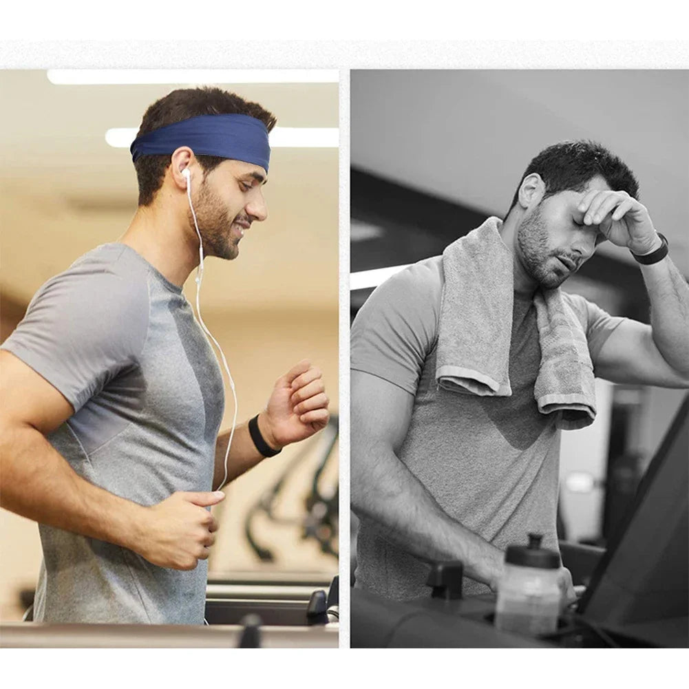 Bandeau de sport, bandeau de fitness, bandeau de cheveux, bandeau de tennis, yoga, absorbant la transpiration, bandeau de basket-ball, bandeau de course à pied, bandeau pour femmes et hommes